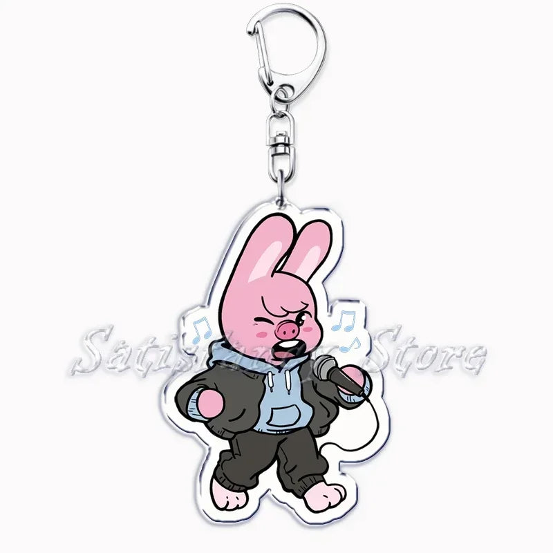 KPOP Skzoo Acrylic Keychain Ring Accessories