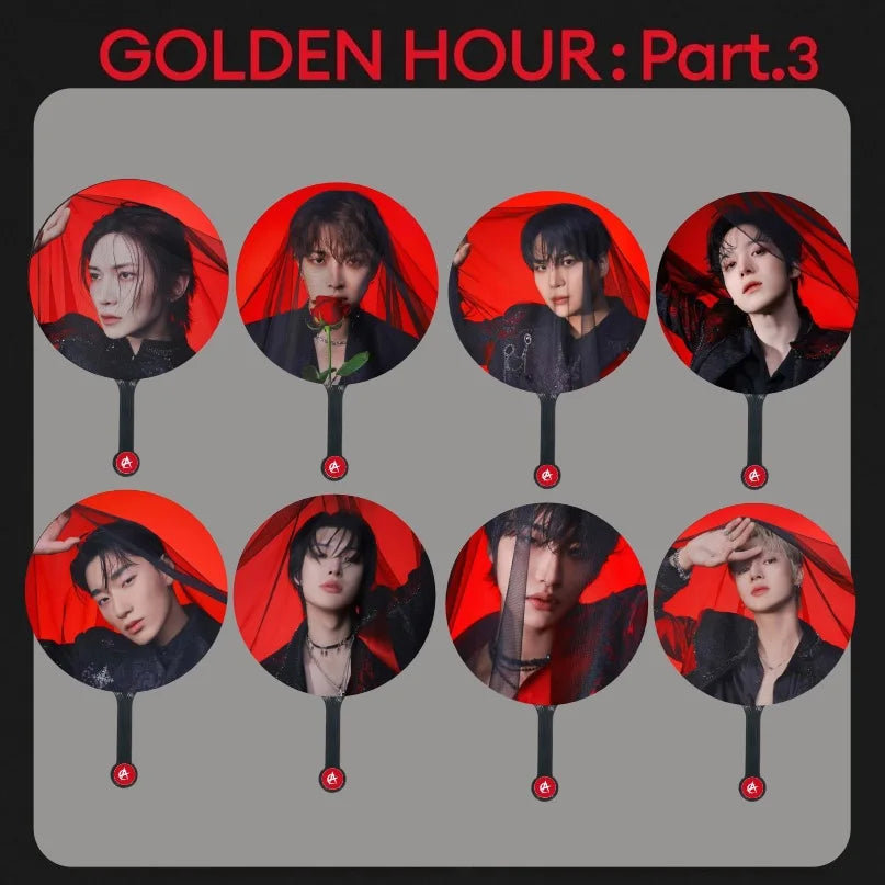 ATEEZ GOLDEN HOUR: PART 3 Album Photo Print Handheld Fan