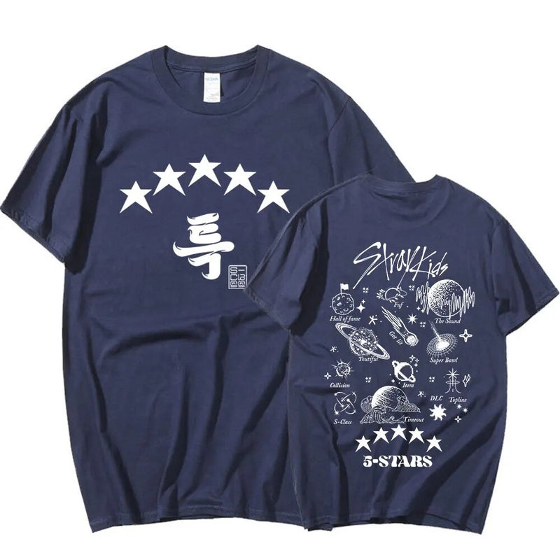 Stray Kids New Album 5 Star T-shirt Merch