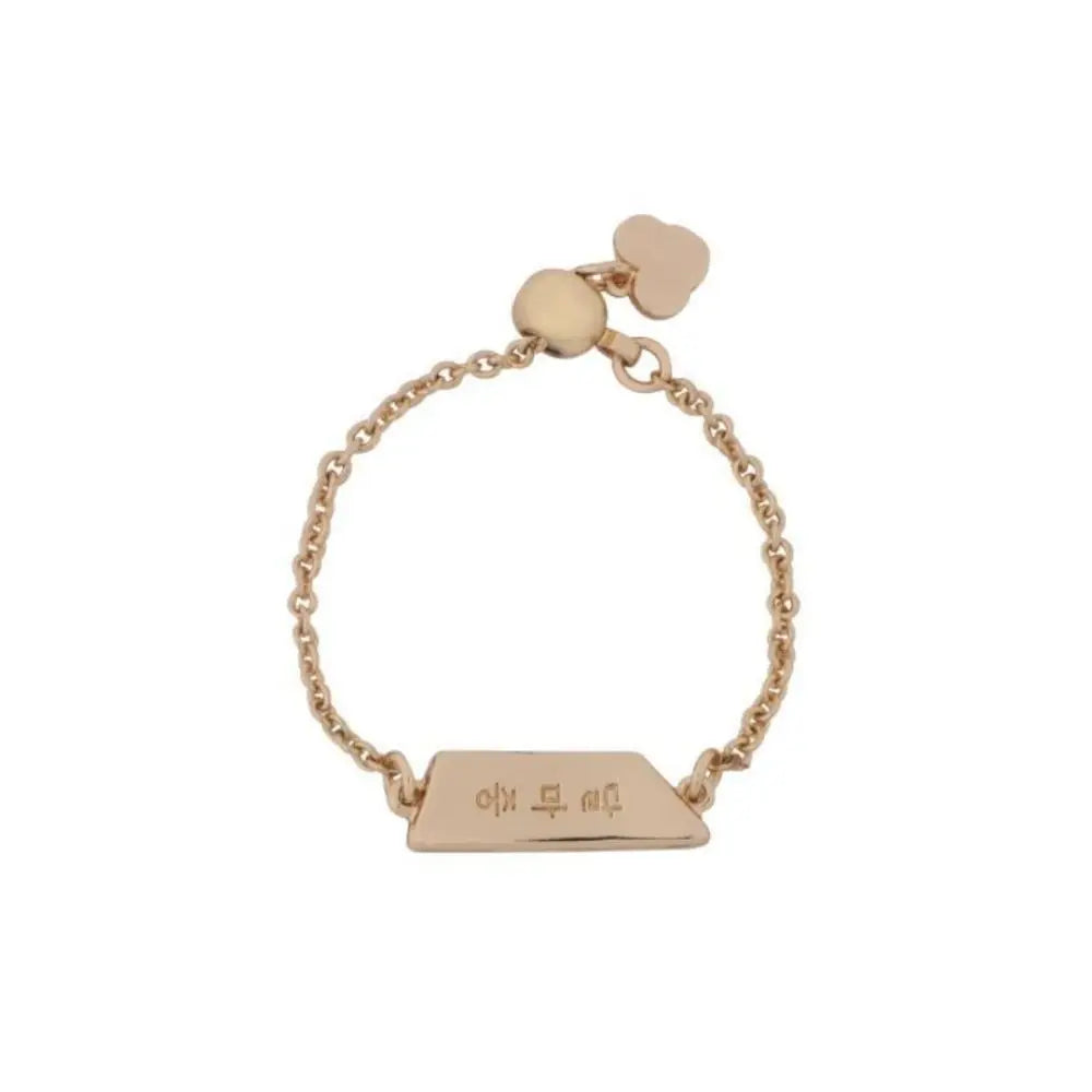 Bangtan Fashion Beaded Chain Ring