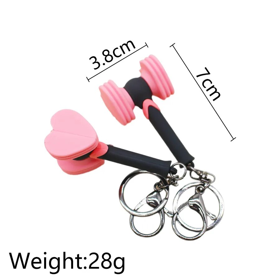 Blackpink Hammer Bong Light Stick Keychain