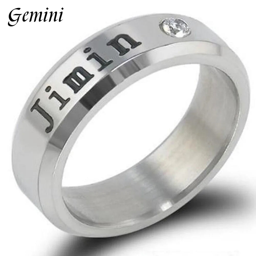 Bangtan Boys Titanium Steel Finger Ring Accessories