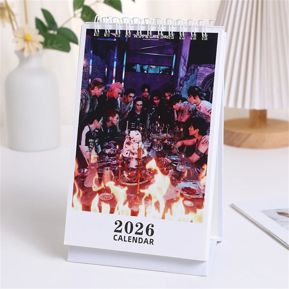KPOP Idol Group 2026 Desk Calendar Album Photo Fashion Calendar