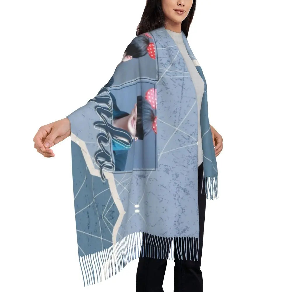 Printed Kpop ATEEZ Logo Scarf