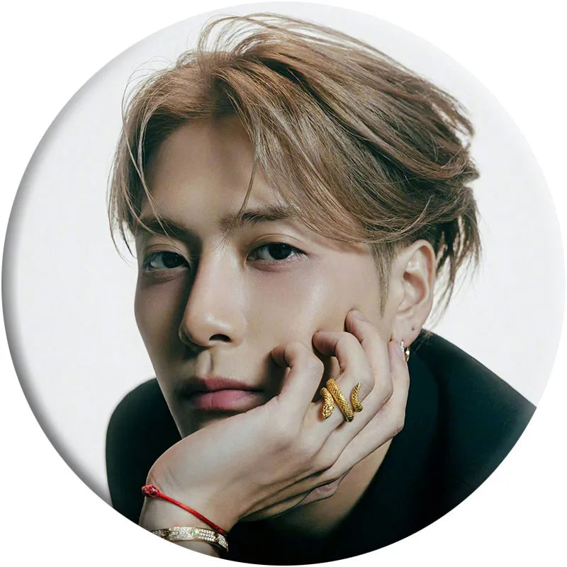 KPOP GOT7 Album WINTER HEPTAGON Metal Badge Brooch