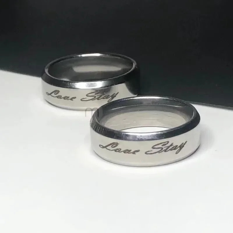 Straykids Love Stay Engraved Metal Ring Accessories