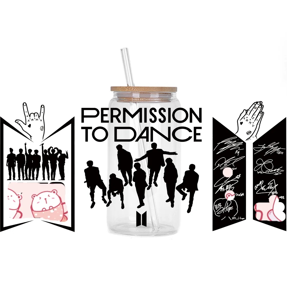 Bangtan Boys Waterproof 3D Stickers for Cups