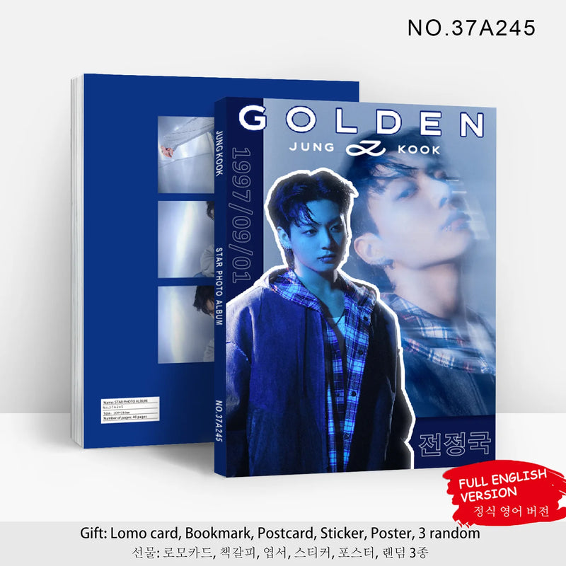 Bangtan JK Golden Photo Books Poster Collection