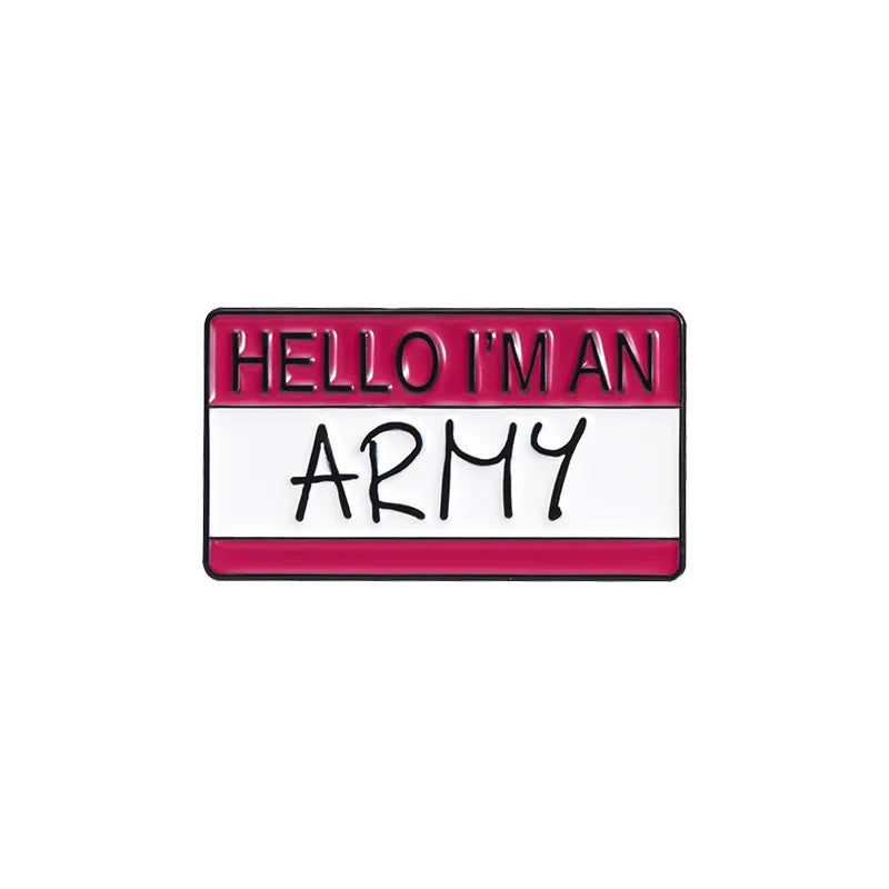 KPOP Band Group Hello Enamel Pins Brooch