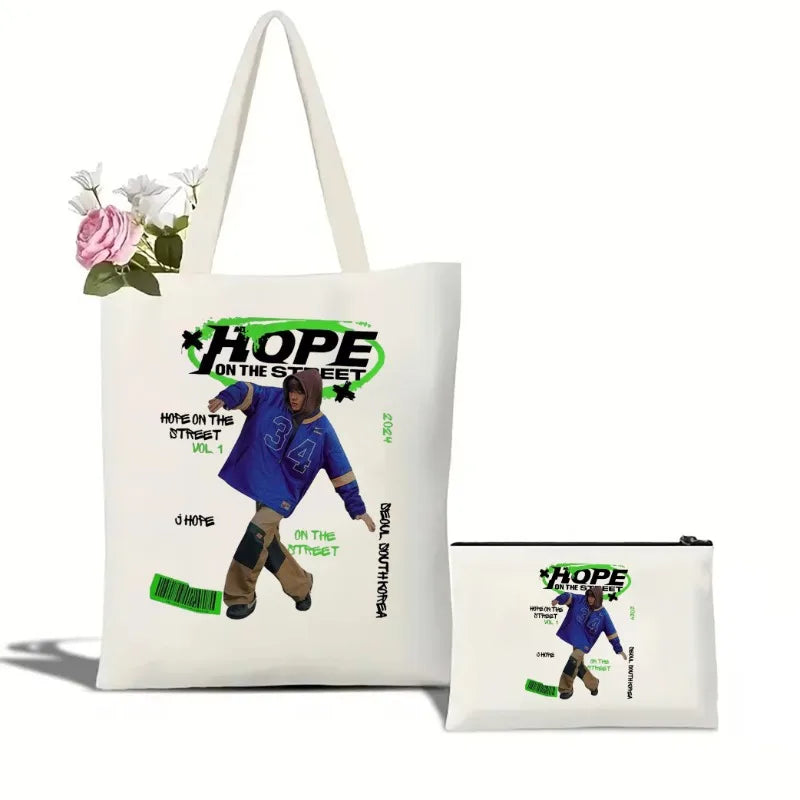 Bangtan Hope on The Street Canvas Tote Bag