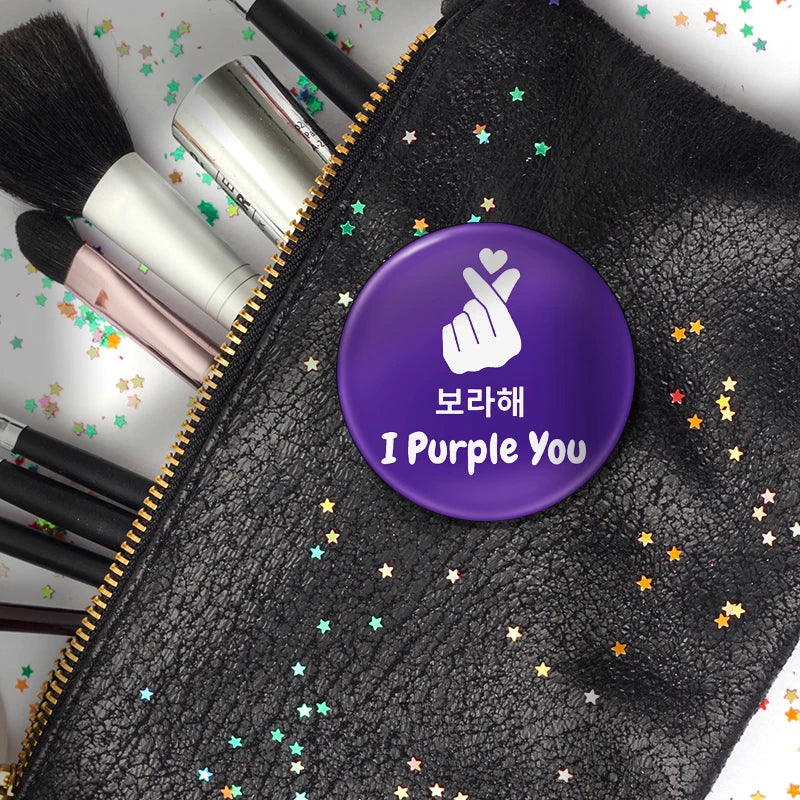 Bangtan I PURPLE YOU Tinplate Soft Button Pin