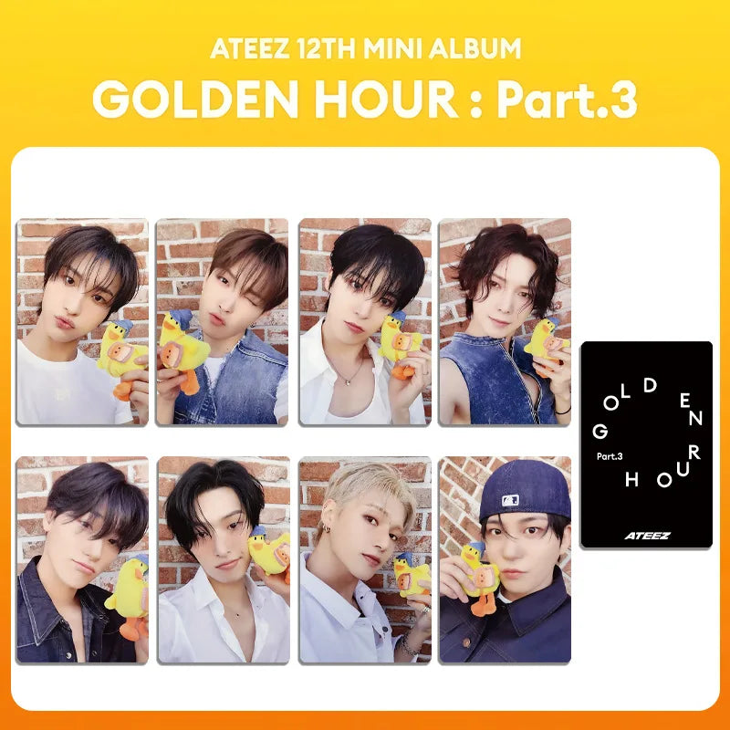 ATEEZ GOLDEN HOUR: PART 3 Album Special Solo 8pcs Photocards