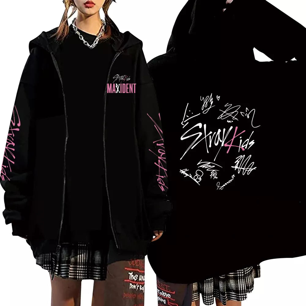 Stray Kids Maxident Skzoo Zipper Hoodie