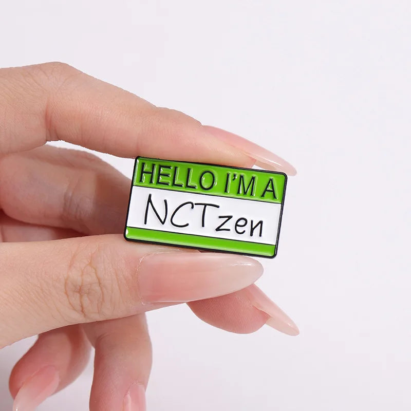 KPOP Band Group Hello Enamel Pins Brooch