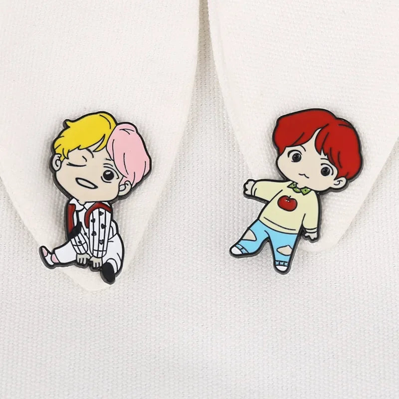 ATEEZ Boys Enamel Pin Brooch Accessories