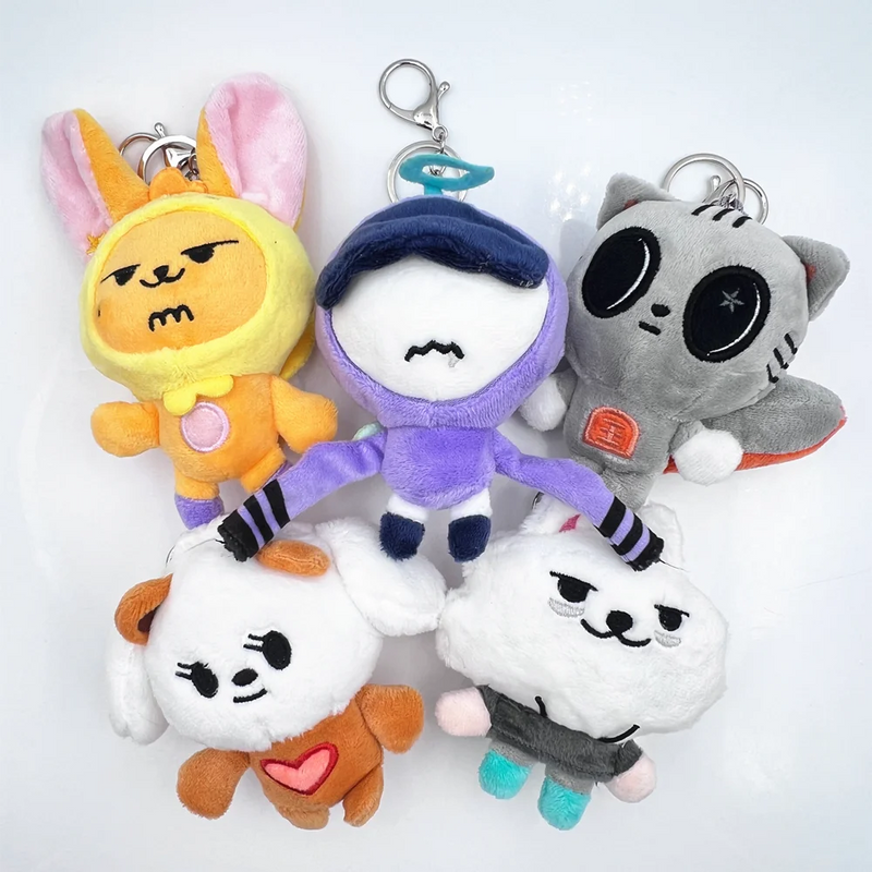 KPOP TXT SOOBIN YEONJUN BEOMGYU TAEHYUN Plush  Keychain  Ring