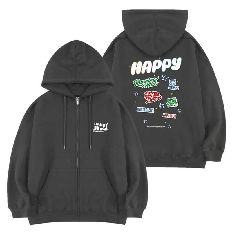 Bangtan Boys Jin Happy Hoodie Sweatshirt