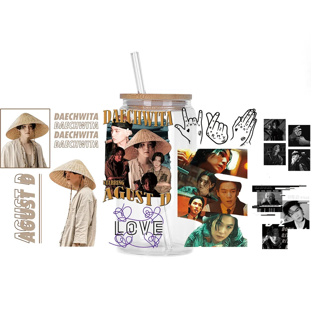 Bangtan Boys Waterproof 3D Stickers for Cups