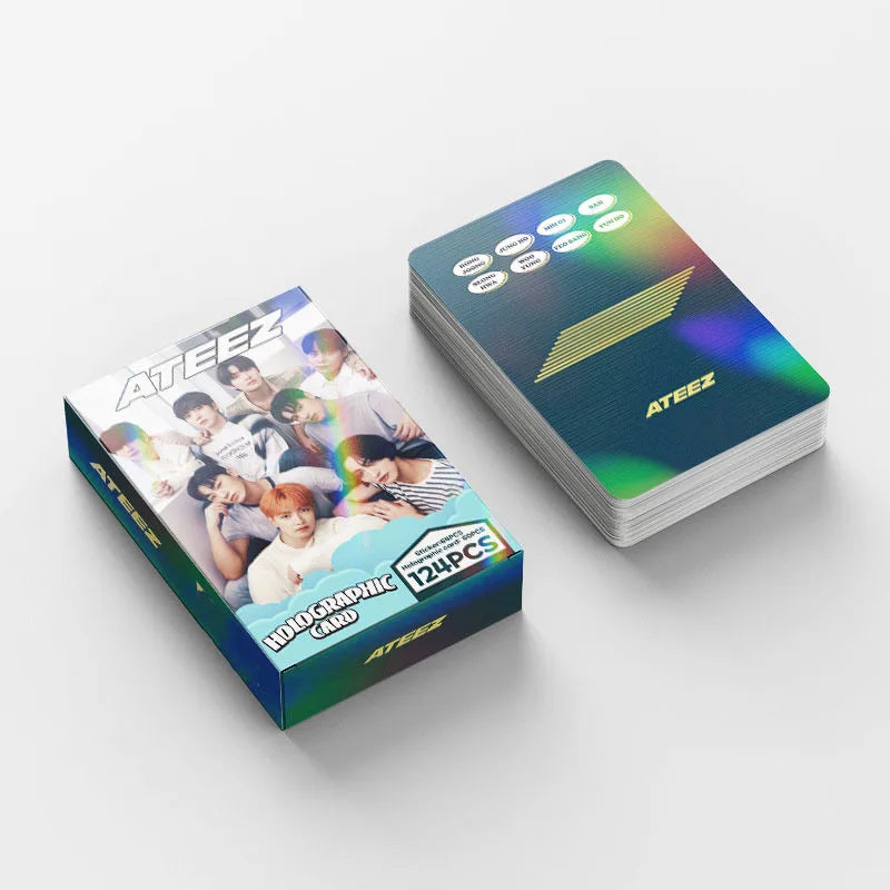 ATEEZ Album LOMO Cards Laser Hologram Photo Cards