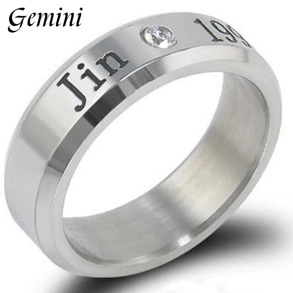 Bangtan Boys Titanium Steel Finger Ring Accessories