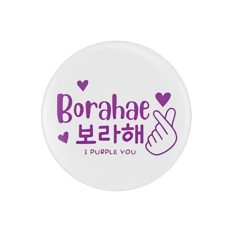 Bangtan I PURPLE YOU Tinplate Soft Button Pin