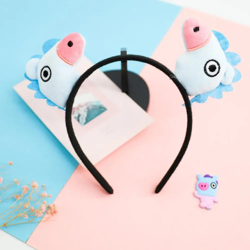 Bangtan21 Kawaii Cartoon Cute Plush Doll Headband