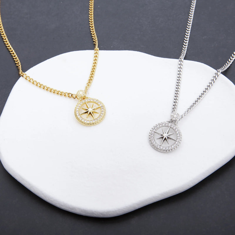 Stray Kids Compass Pendant Necklace