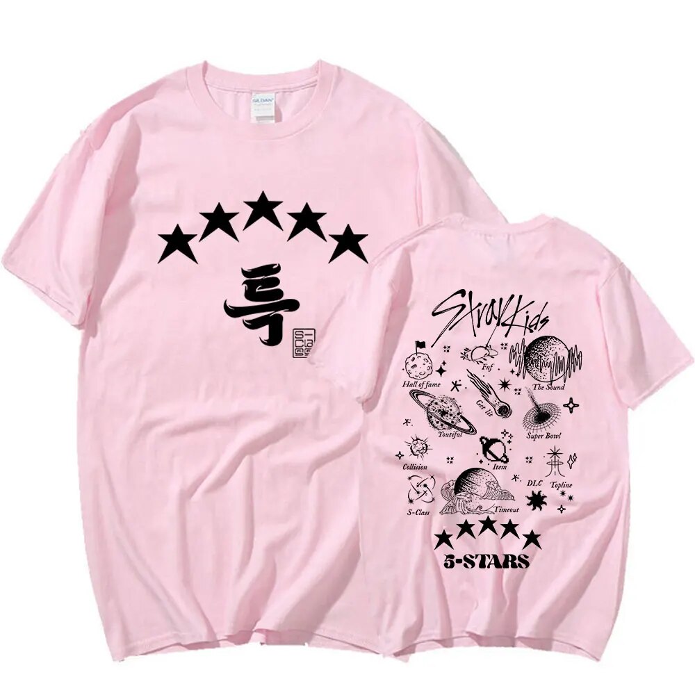 Stray Kids New Album 5 Star T-shirt Merch