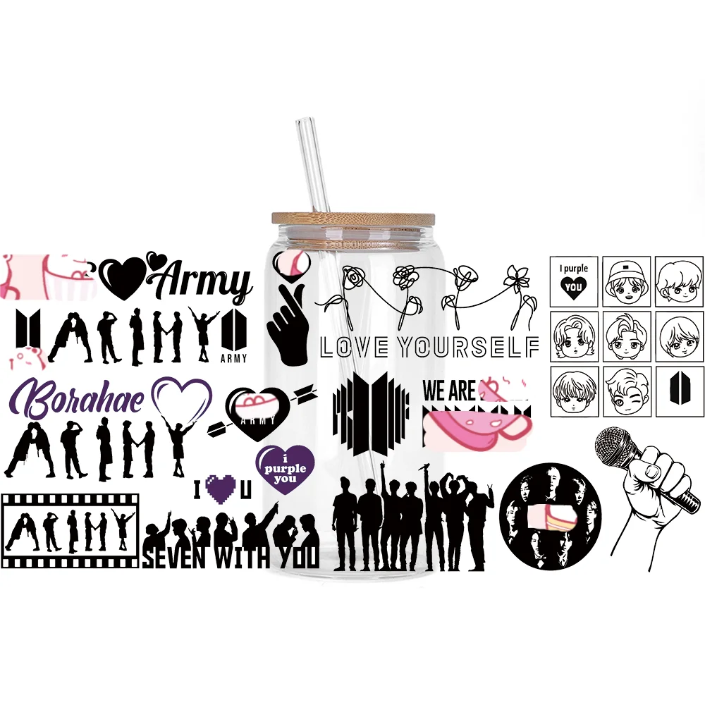 Bangtan Boys Waterproof 3D Stickers for Cups