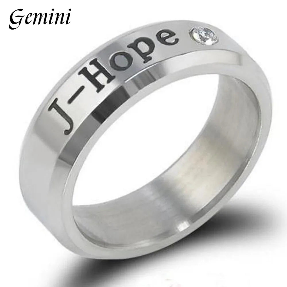 Bangtan Boys Titanium Steel Finger Ring Accessories