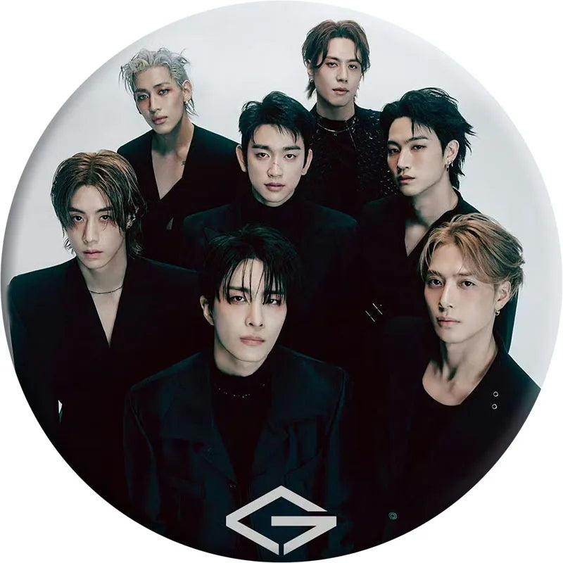 KPOP GOT7 Album WINTER HEPTAGON Metal Badge Brooch