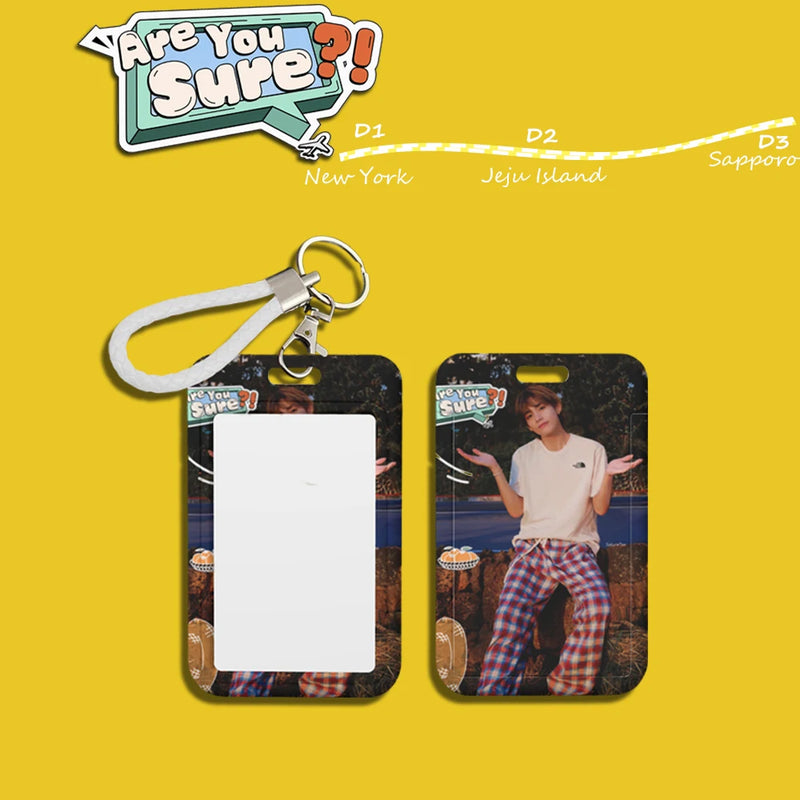 Bangtan Jikook Are You Sure ID Card Holder Keychain