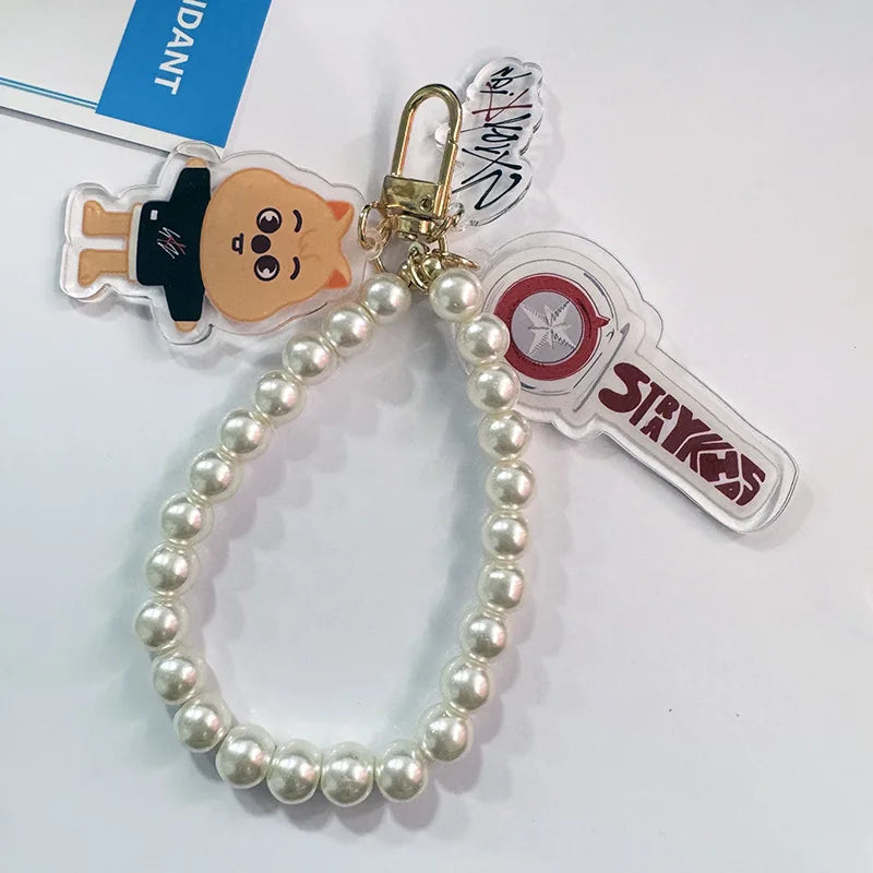 Skzoo Stray Kids Support Light Double-sided Acrylic Keychain