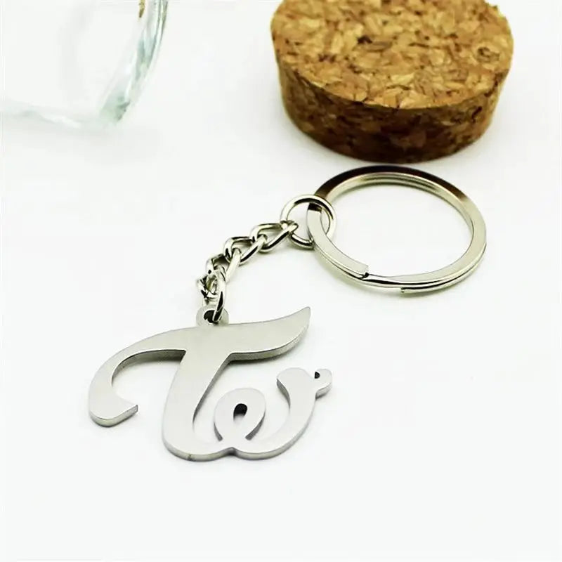 Twice Logo Keychain Ring