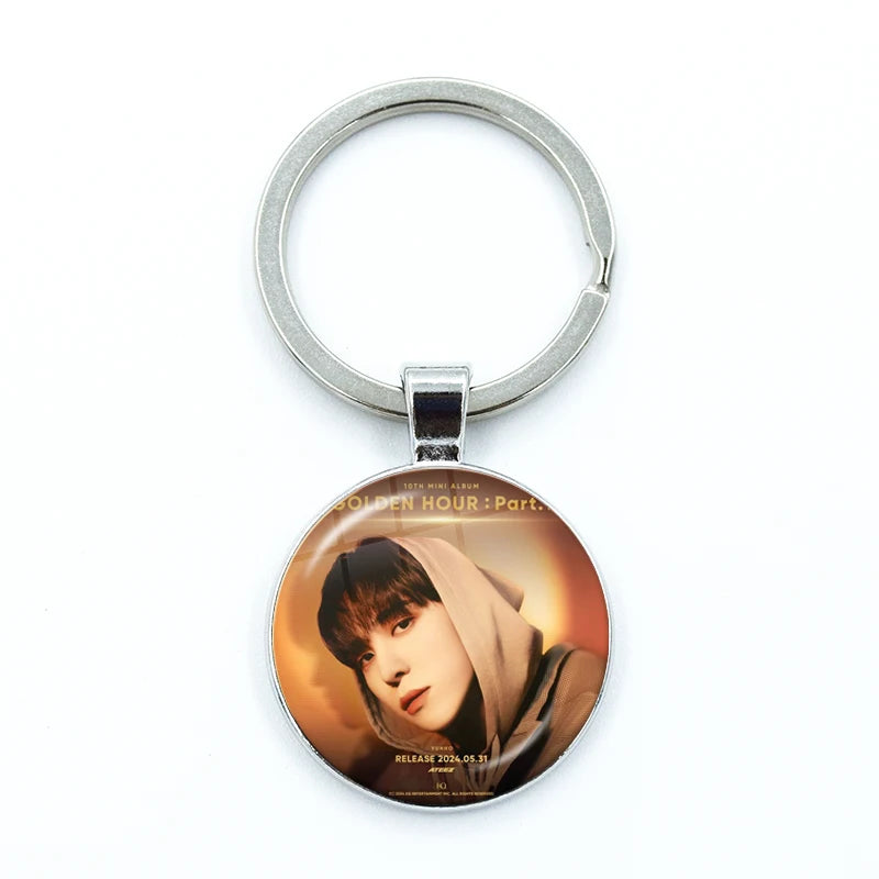 ATEEZ Golden Hour Keychain Keyring Accessories