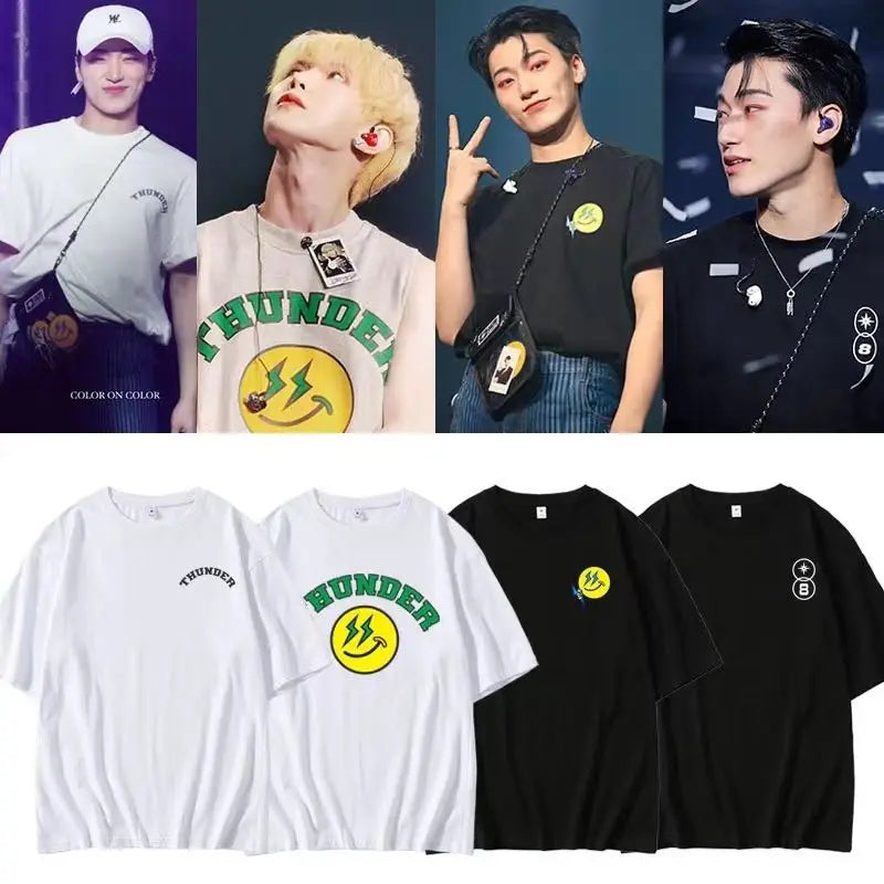 KPOP ATEEZ Tour Casual Round Neck Shirt