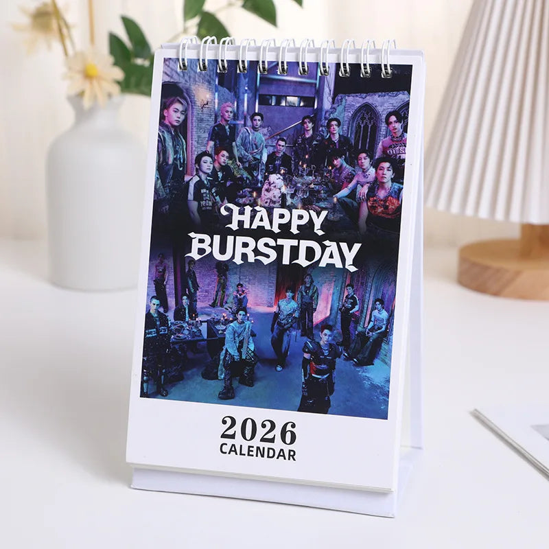 KPOP Group Random Album 2026 Desk Calendar Display
