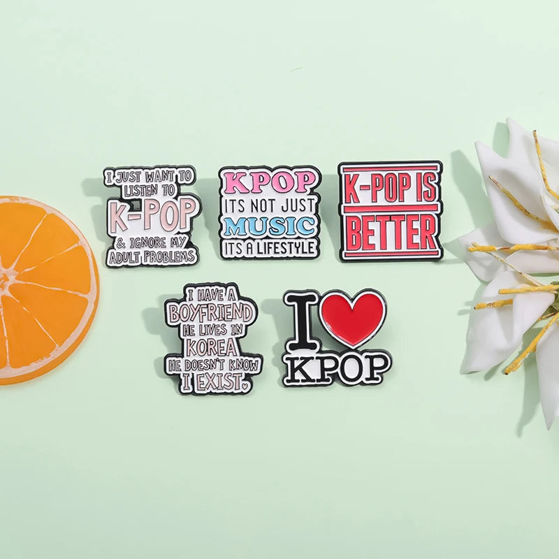 KPOP Group Enamel Pin Brooch