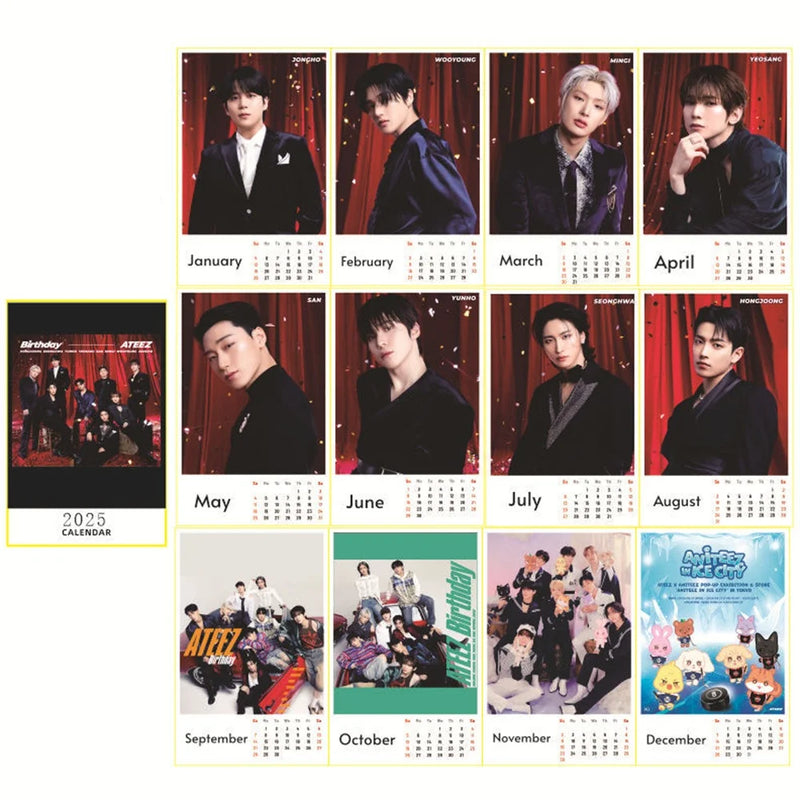 Random KPOP Groups 2025 Calendar Collection