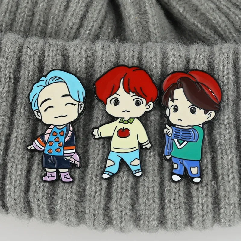 ATEEZ Boys Enamel Pin Brooch Accessories