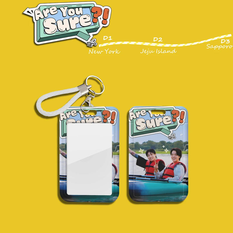 Bangtan Jikook Are You Sure ID Card Holder Keychain