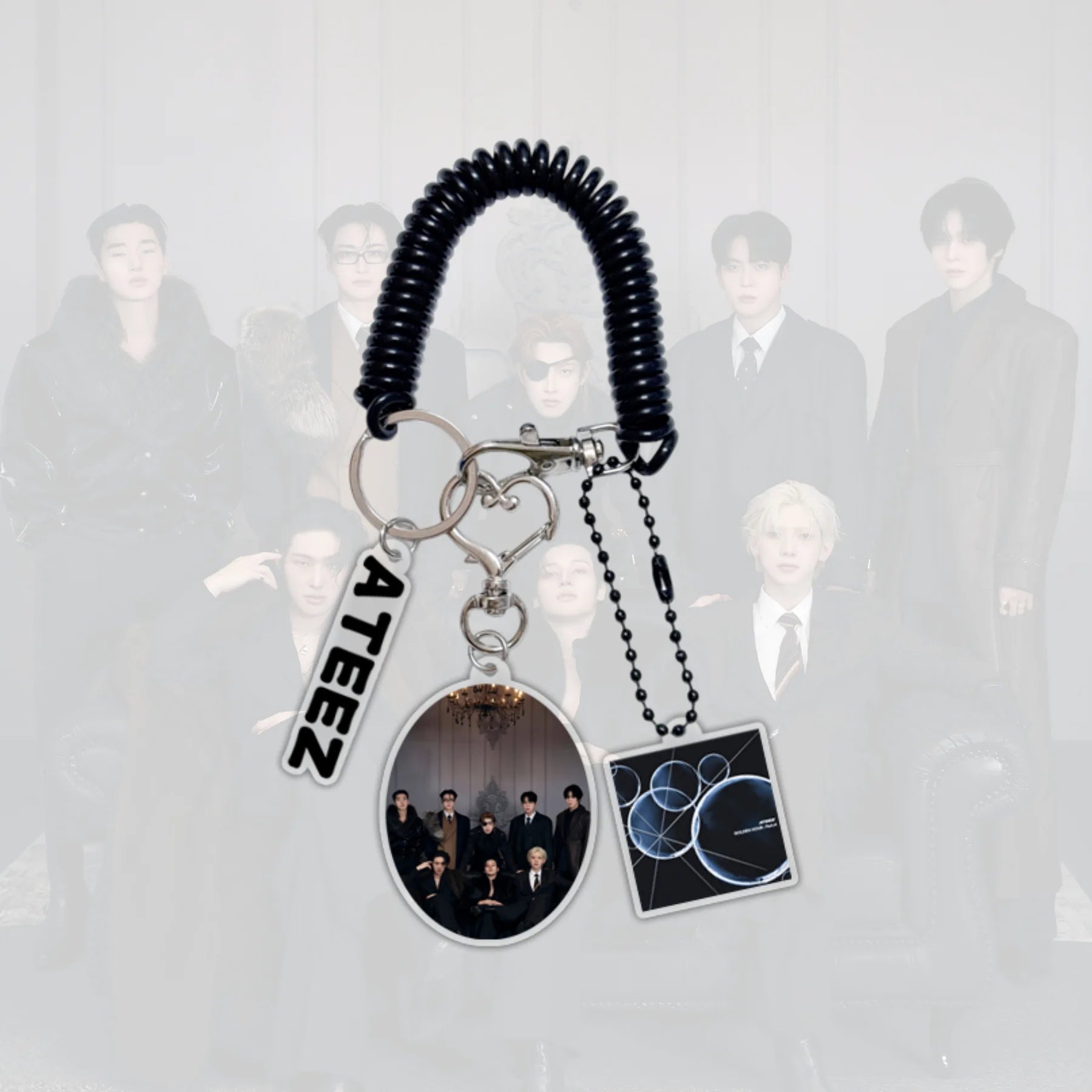 ATEEZ New 2026 Mini 13th Album GOLDEN HOUR Part 4 Keychain Accessories