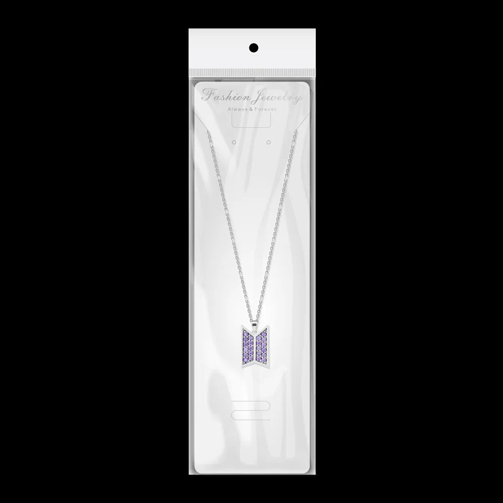 Bangtan Boys Logo Diamond Pedant Necklace Merch