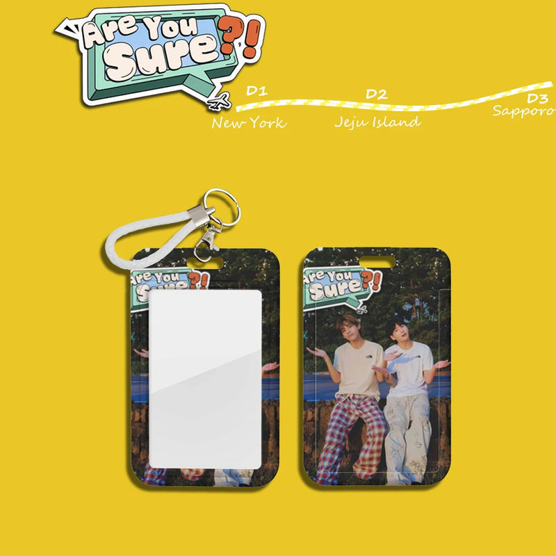 Bangtan Jikook Are You Sure ID Card Holder Keychain