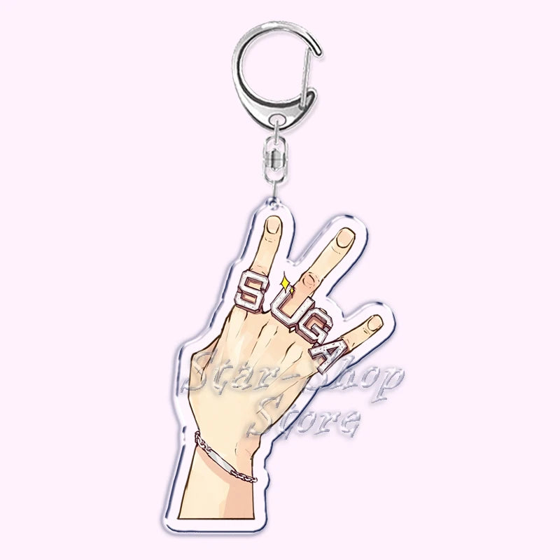 Bangtan Band Seven Acrylic Key Ring Keychain for Accessories