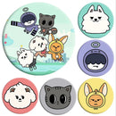 KPOP TXT Character Badge Keychain