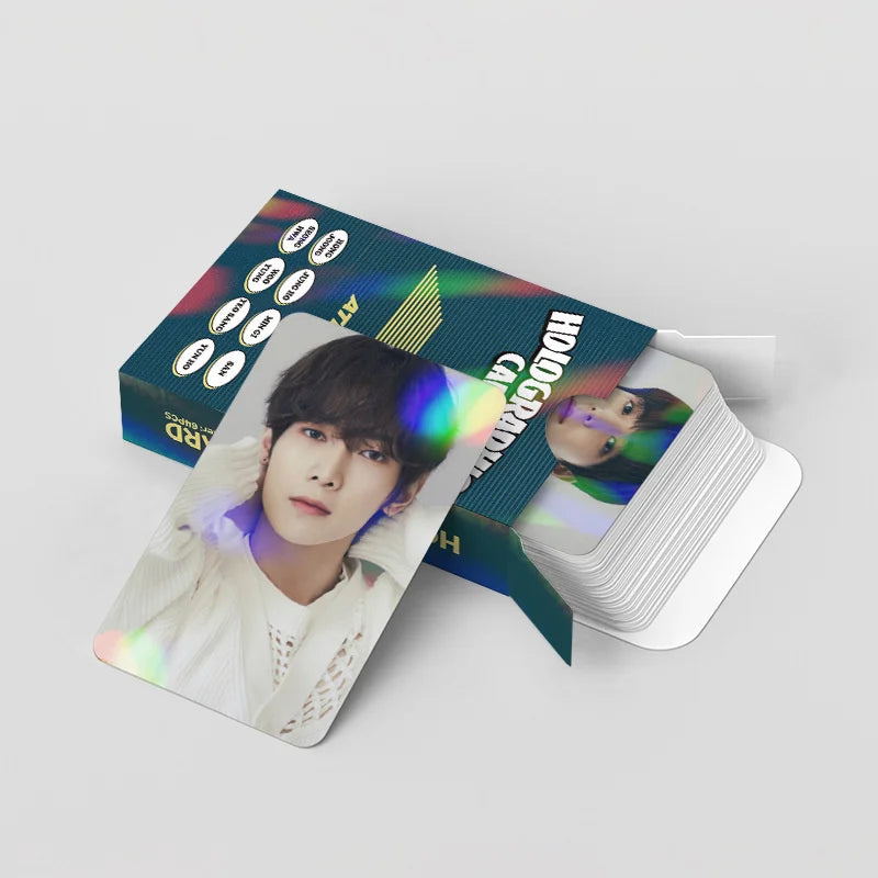 ATEEZ Album LOMO Cards Laser Hologram Photo Cards