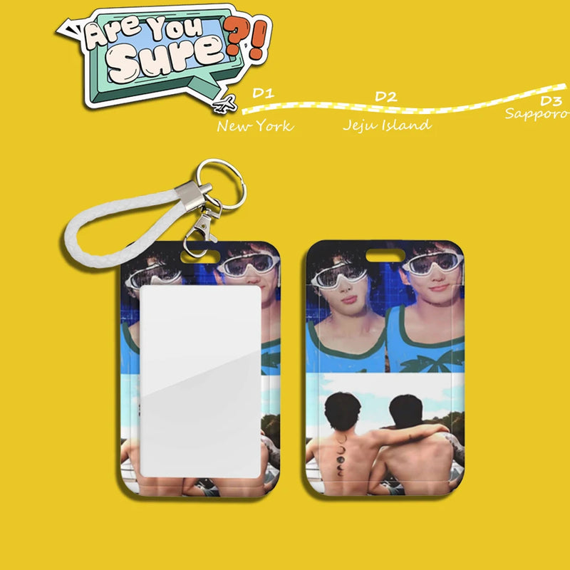 Bangtan Jikook Are You Sure ID Card Holder Keychain