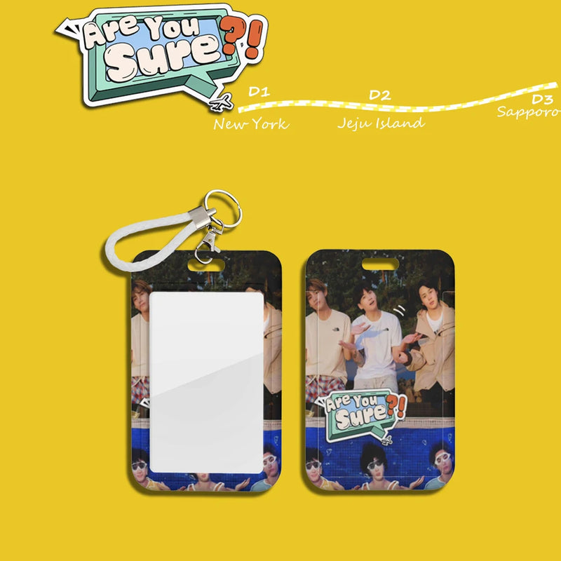 Bangtan Jikook Are You Sure ID Card Holder Keychain