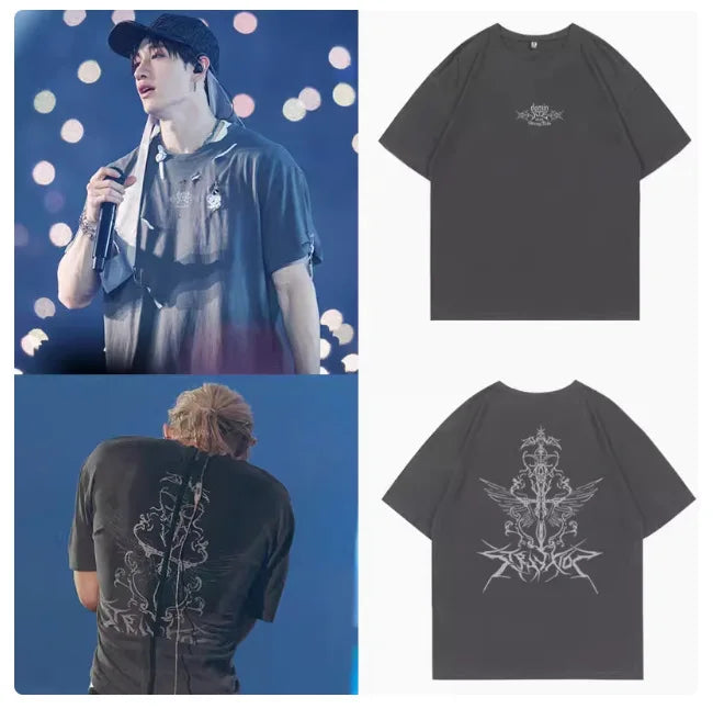 KPOP Stray Kids 2025 Vintage Concert Shirt Merch